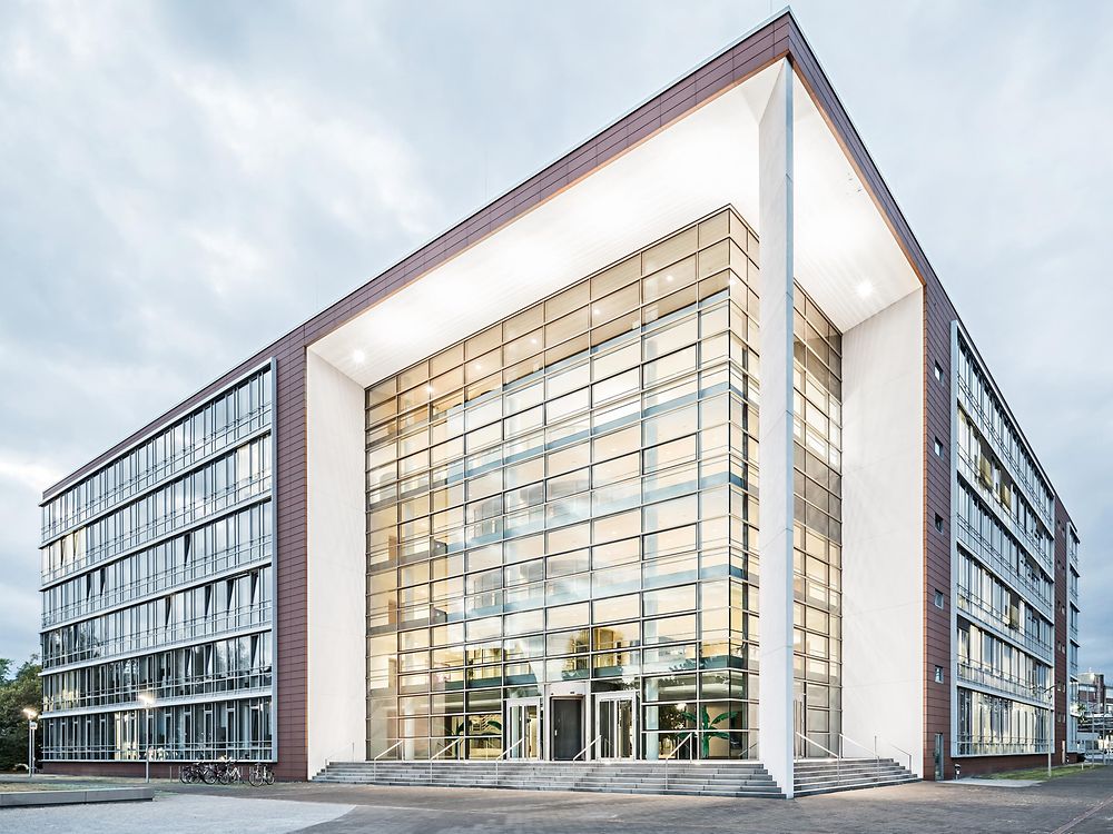 Edificio en la sede central de Henkel en Düsseldorf